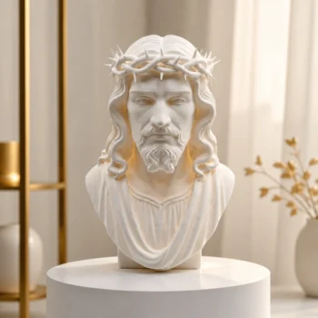 3D Jesus Bust Lamp with RGB Multicolor LED Light