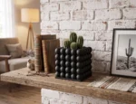 Modern Bubble Texture Planter for Succulents(black)
