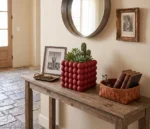Modern Bubble Texture Planter for Succulents(black)