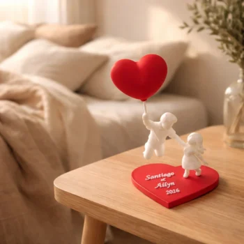 "Love in the Air" Custom Sculpture: Personalized Base
