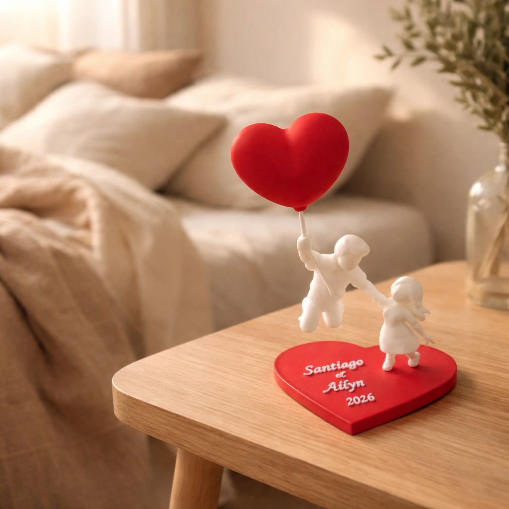 2-Love in the Air Custom Sculpture Personalized Base