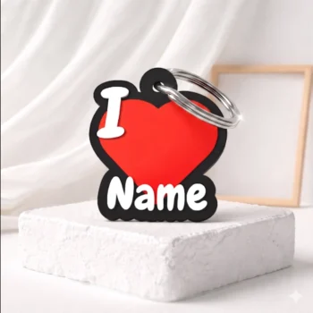Custom Name 3D Keychain: Signature Edition
