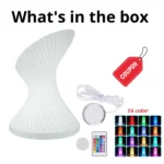Vortex Light – 3D Printed RGB Spiral Accent Lamp