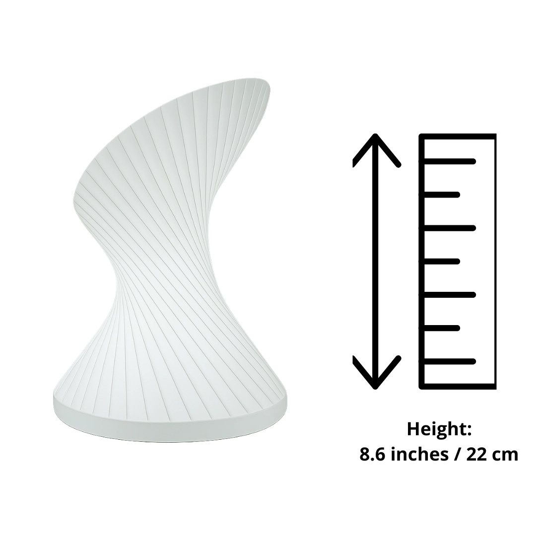 Vortex Light - 3D Printed RGB Spiral Accent Lamp(height)