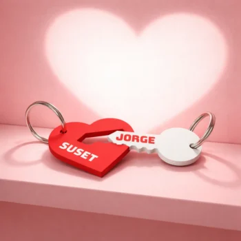 Eternal Bond: Couple's Keychain Set