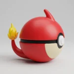 Charmeleon Pokéball & Card Display