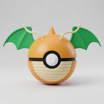 Dragonite Pokéball & Card Display