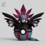 Hydreigon Pokéball Fan Art Figure