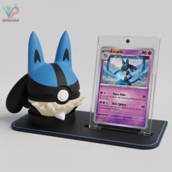 Lucario Pokéball & Card Display<span> - </span>Set (Pokéball + Dual Base & Card)