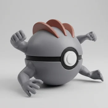 Machamp Pokéball & Card Display